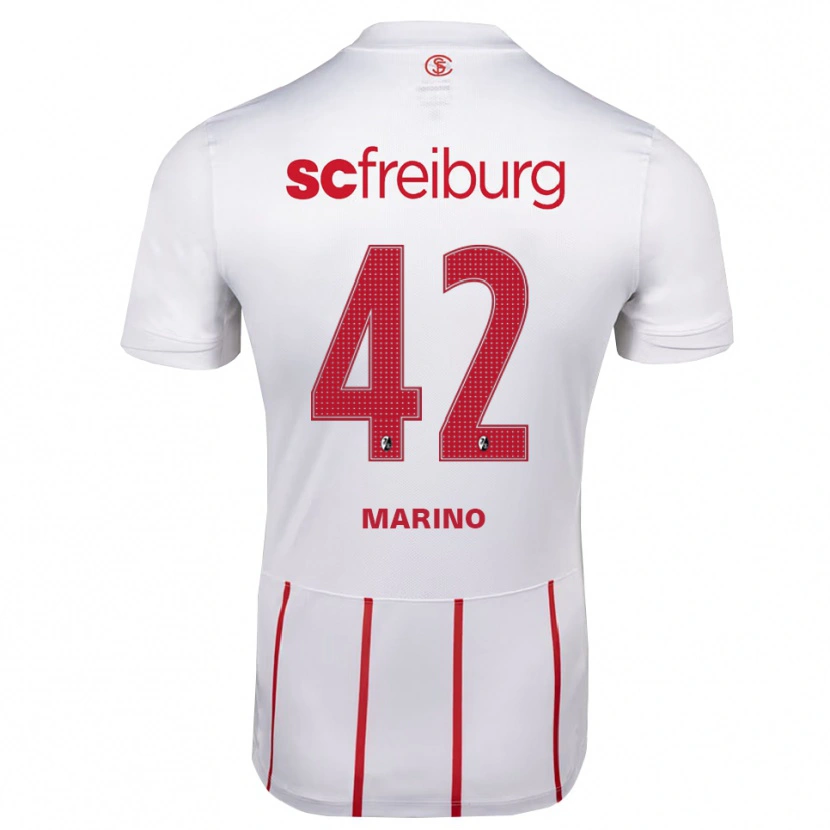 Danxen Herren Luca Marino #42 Weiß Rot Gelb Auswärtstrikot Trikot 2026/27 T-Shirt