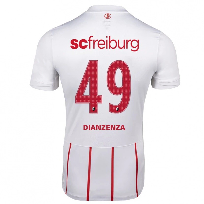 Danxen Herren Chrisdy Dianzenza #49 Weiß Rot Gelb Auswärtstrikot Trikot 2026/27 T-Shirt