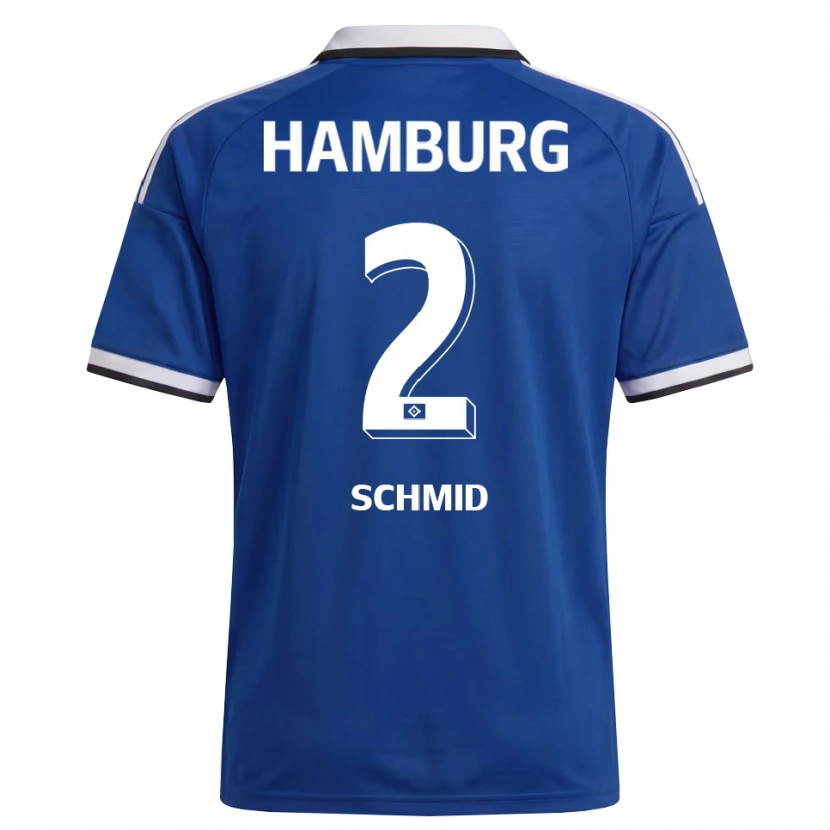 Danxen Herren Maximilian Schmid #2 Weiß Blau Auswärtstrikot Trikot 2026/27 T-Shirt