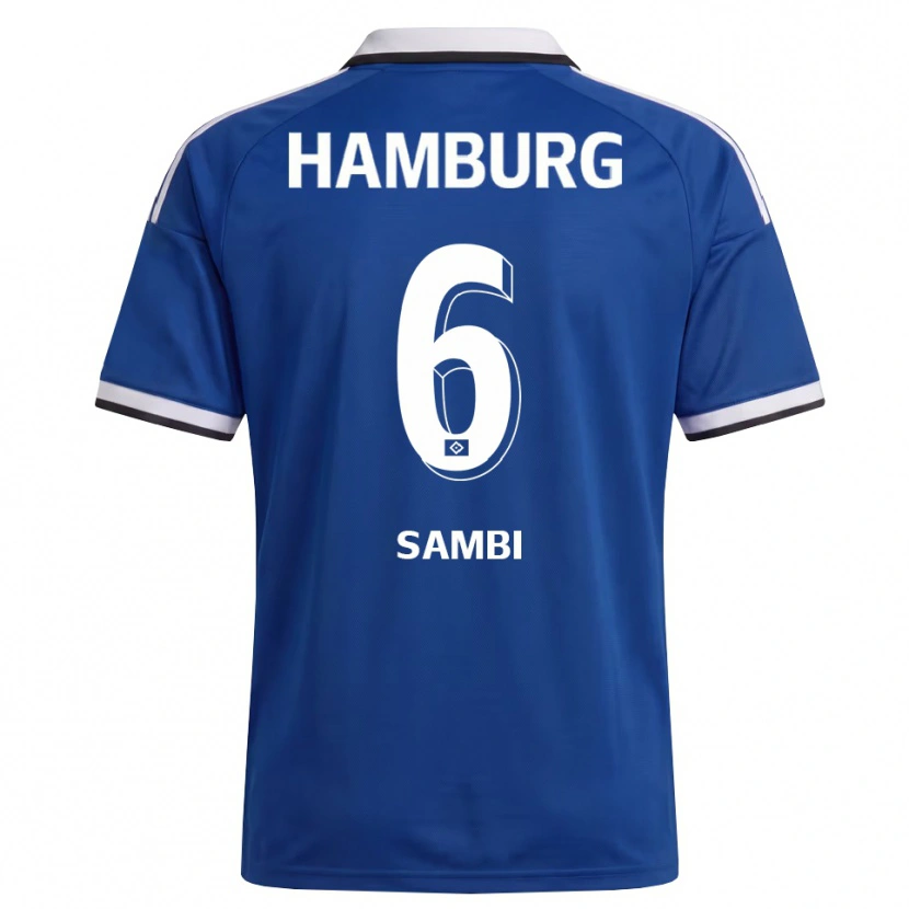 Danxen Herren Albert Sambi Lokonga #6 Weiß Blau Auswärtstrikot Trikot 2026/27 T-Shirt