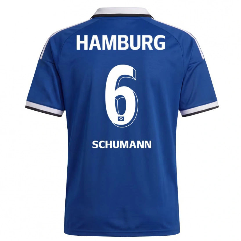 Danxen Herren Henri Schümann #6 Weiß Blau Auswärtstrikot Trikot 2026/27 T-Shirt