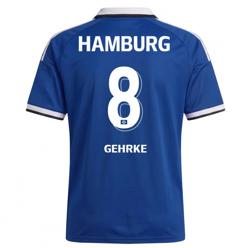 Danxen Herren Stefan Gehrke #8 Weiß Blau Auswärtstrikot Trikot 2026/27 T-Shirt