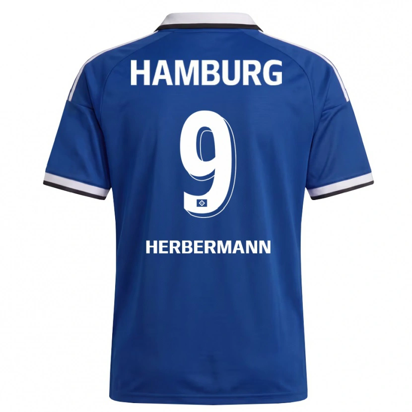 Danxen Herren Kevin Herbermann #9 Weiß Blau Auswärtstrikot Trikot 2026/27 T-Shirt