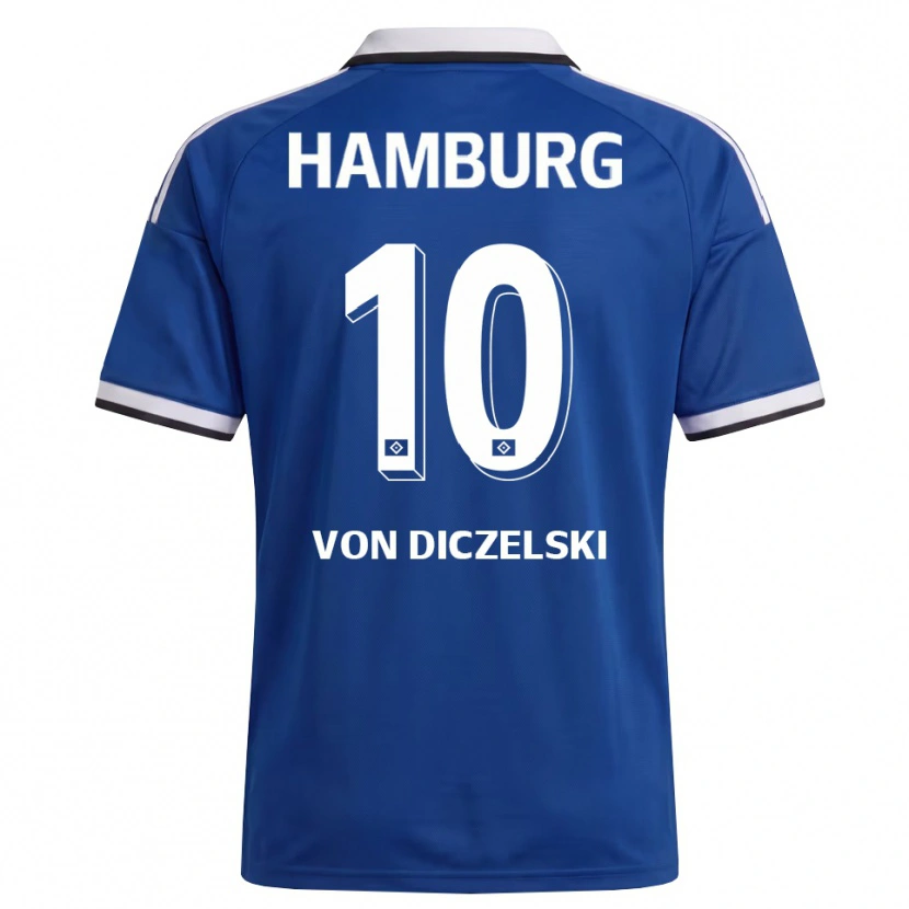 Danxen Herren Jannes Von Diczelski #10 Weiß Blau Auswärtstrikot Trikot 2026/27 T-Shirt