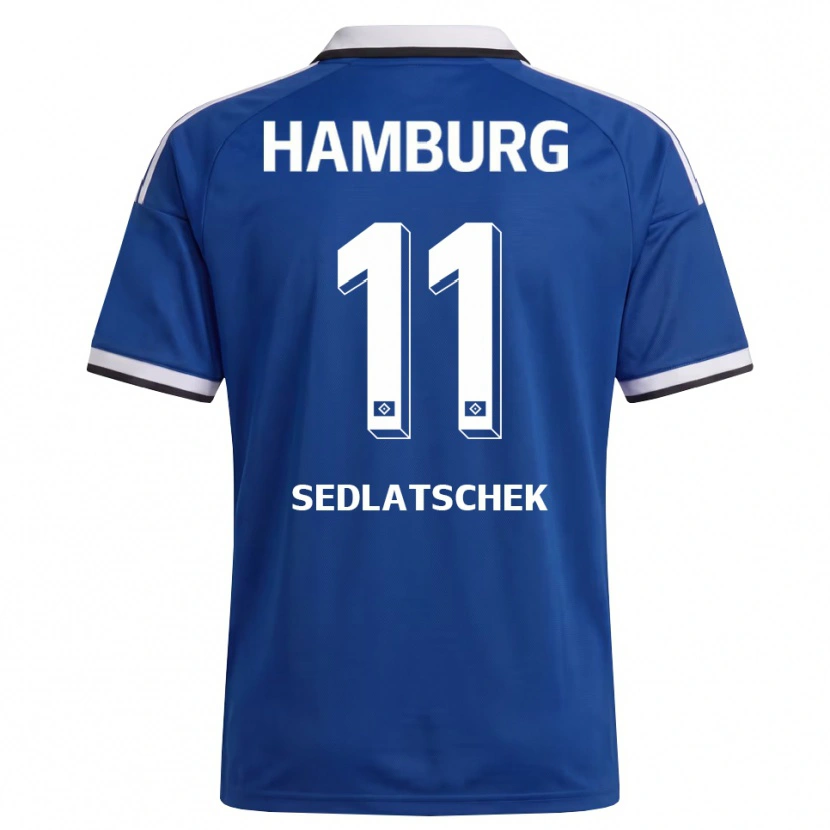 Danxen Herren Thierry Sedlatschek #11 Weiß Blau Auswärtstrikot Trikot 2026/27 T-Shirt