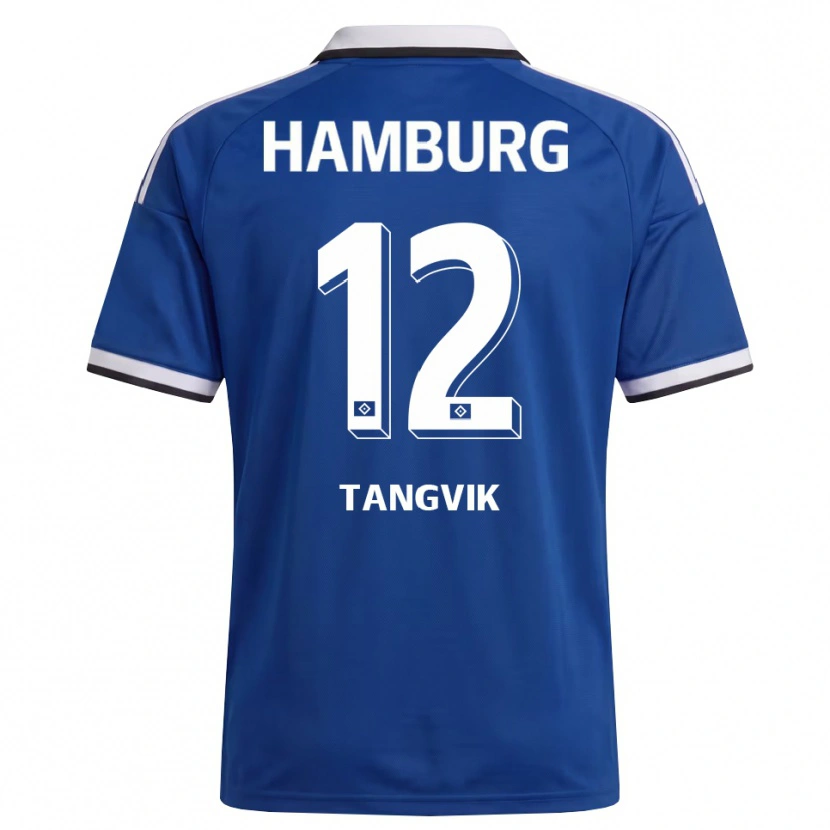 Danxen Herren Sander Tangvik #12 Weiß Blau Auswärtstrikot Trikot 2026/27 T-Shirt