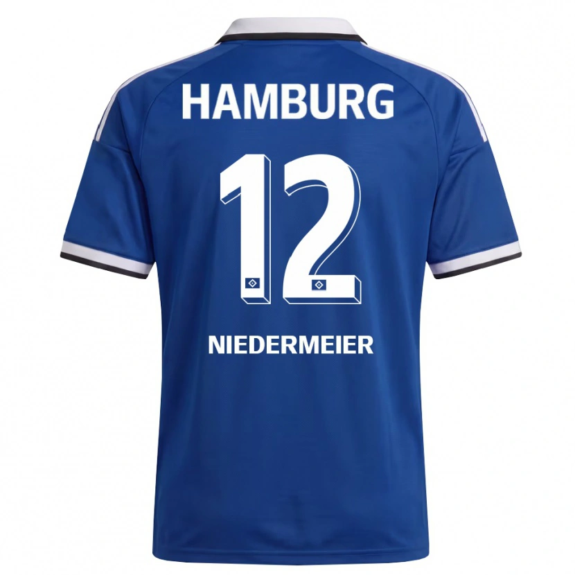 Danxen Herren Philipp Niedermeier #12 Weiß Blau Auswärtstrikot Trikot 2026/27 T-Shirt