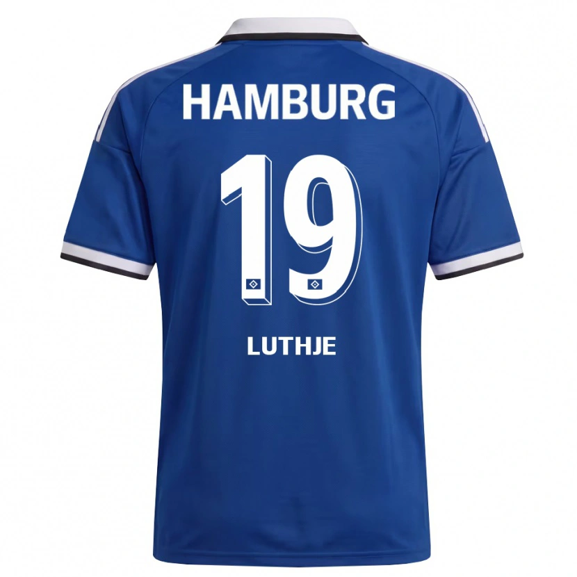 Danxen Herren Niel Lüthje #19 Weiß Blau Auswärtstrikot Trikot 2026/27 T-Shirt