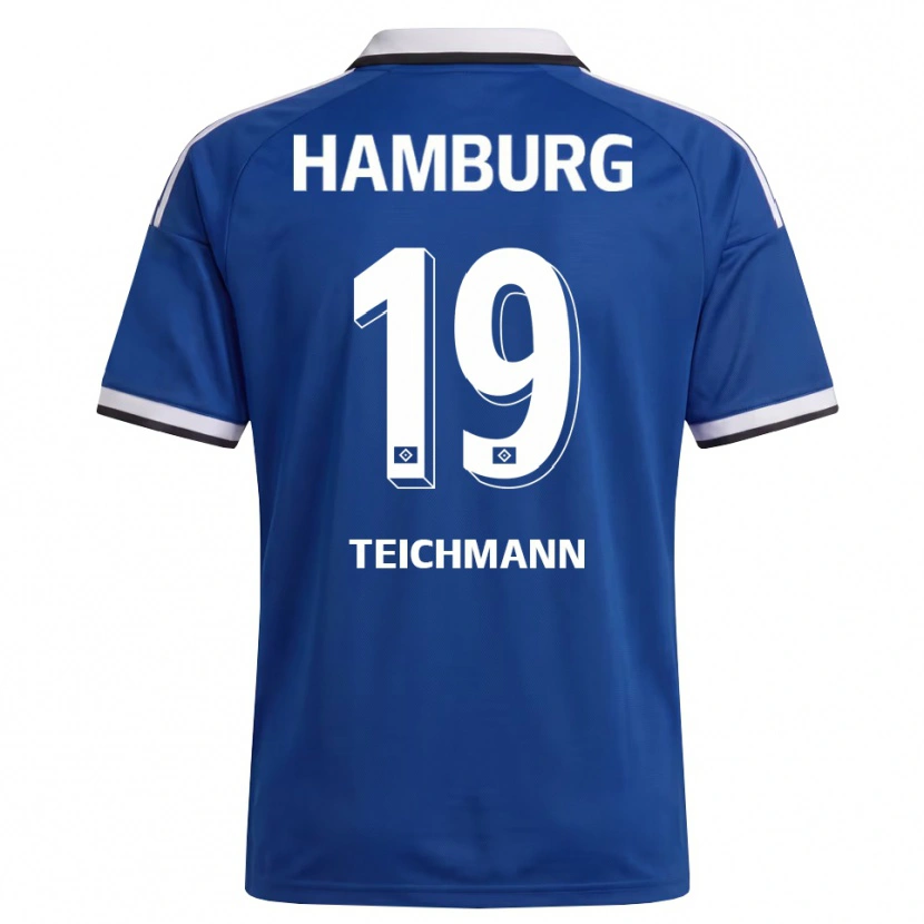 Danxen Herren Mats Teichmann #19 Weiß Blau Auswärtstrikot Trikot 2026/27 T-Shirt
