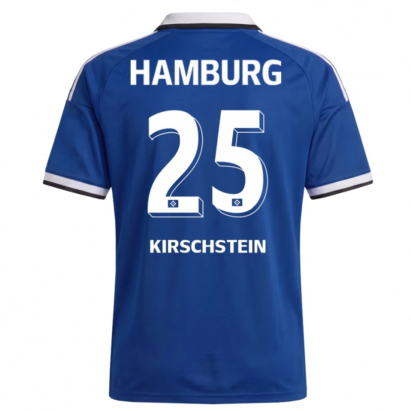 Danxen Herren Merle Kirschstein #25 Weiß Blau Auswärtstrikot Trikot 2026/27 T-Shirt