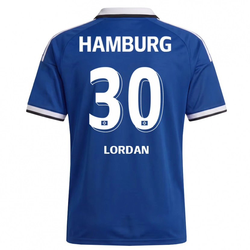 Danxen Herren Dylan Lordan #30 Weiß Blau Auswärtstrikot Trikot 2026/27 T-Shirt