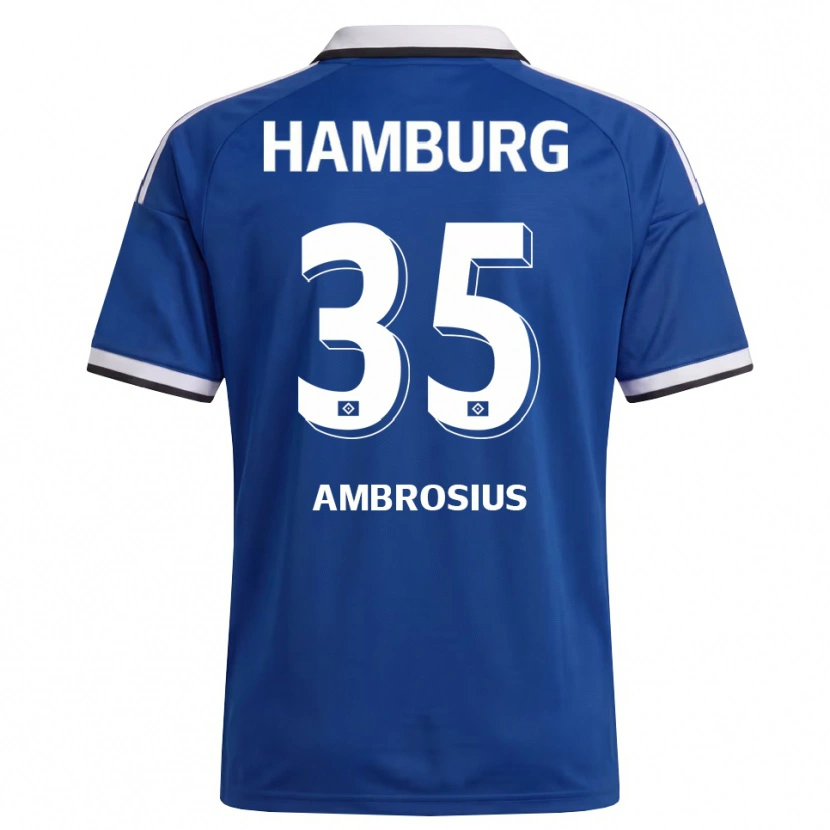 Danxen Herren Stephan Ambrosius #35 Weiß Blau Auswärtstrikot Trikot 2026/27 T-Shirt
