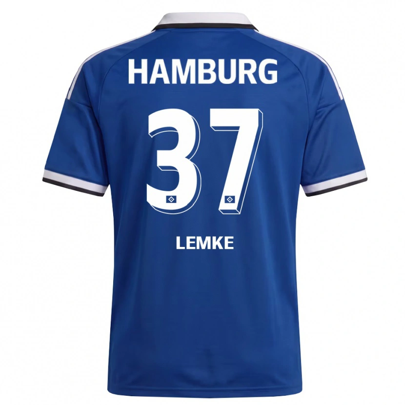 Danxen Herren Louis Lemke #37 Weiß Blau Auswärtstrikot Trikot 2026/27 T-Shirt