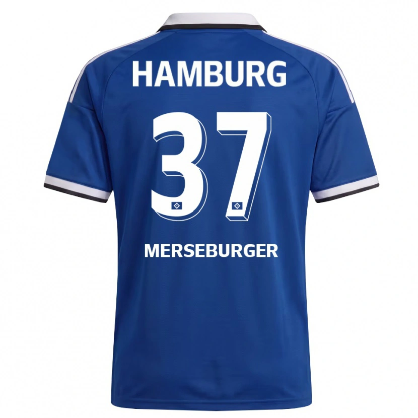 Danxen Herren Dominik Merseburger #37 Weiß Blau Auswärtstrikot Trikot 2026/27 T-Shirt