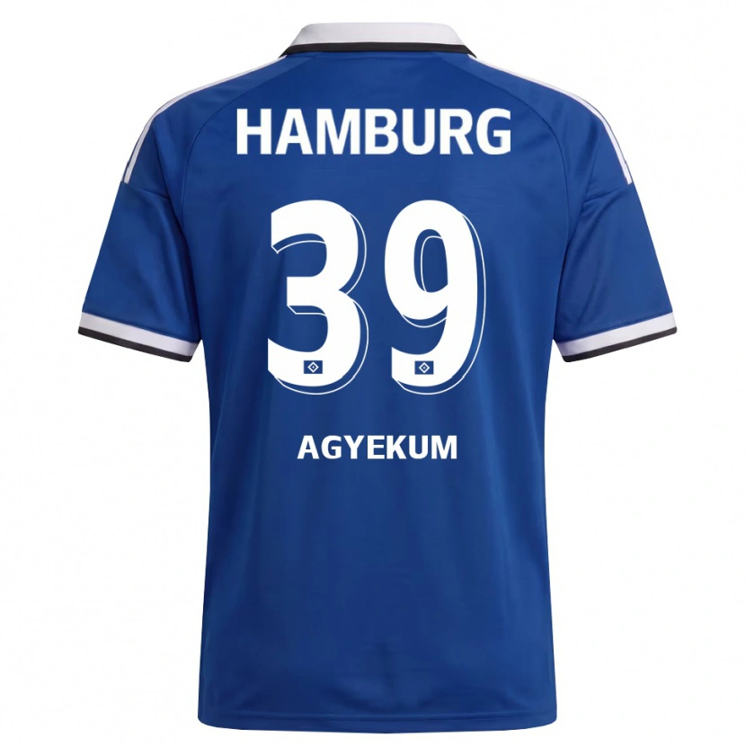 Danxen Herren Joel Agyekum #39 Weiß Blau Auswärtstrikot Trikot 2026/27 T-Shirt