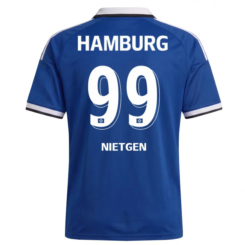 Danxen Herren Marvin Nietgen #99 Weiß Blau Auswärtstrikot Trikot 2026/27 T-Shirt