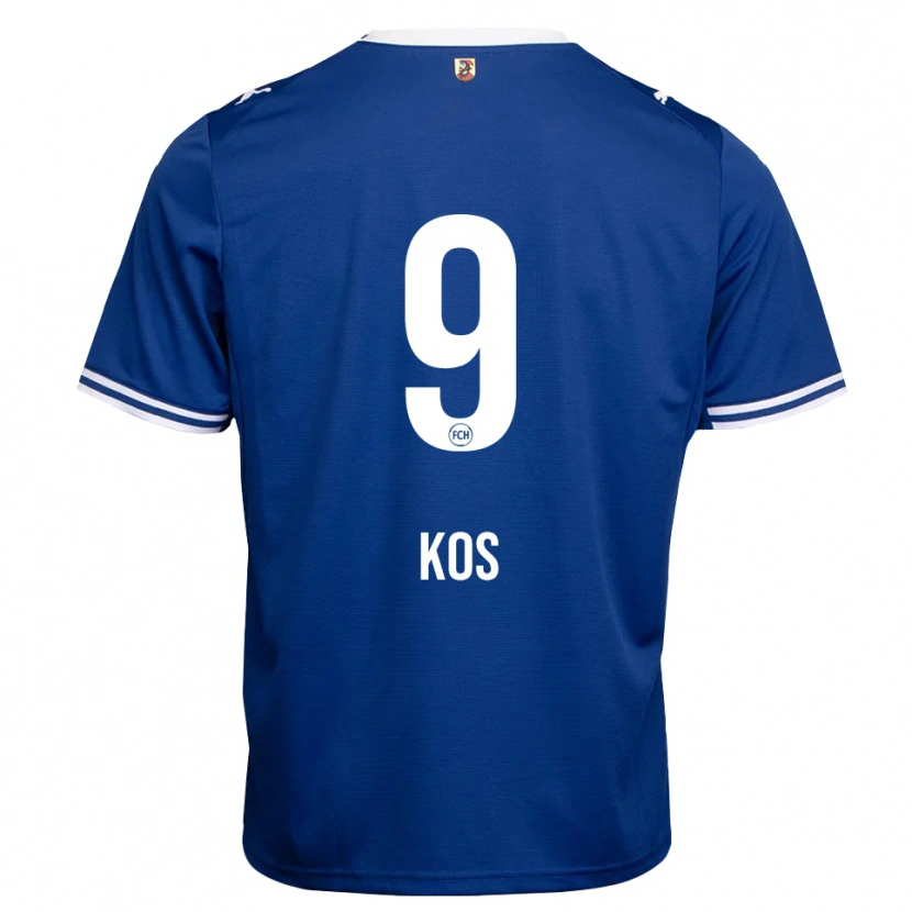 Danxen Herren Maximilian Kos #9 Königsblau Weiß Auswärtstrikot Trikot 2026/27 T-Shirt