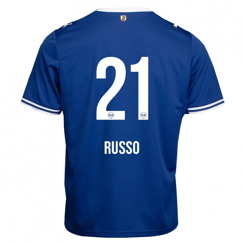 Danxen Herren Gianluca Russo #21 Königsblau Weiß Auswärtstrikot Trikot 2026/27 T-Shirt