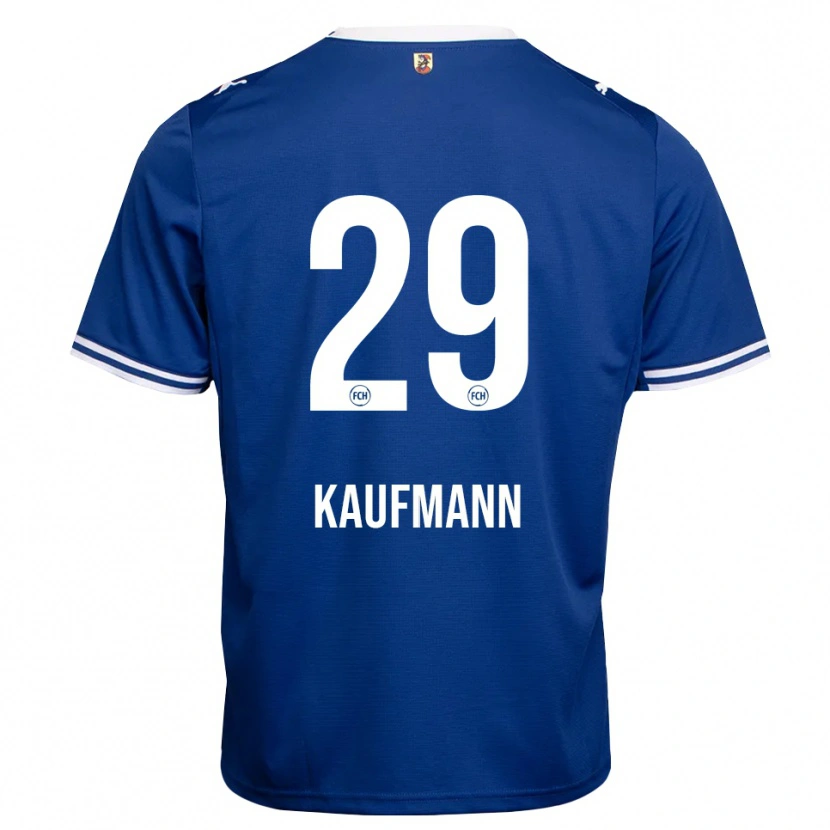 Danxen Herren Mikkel Kaufmann #29 Königsblau Weiß Auswärtstrikot Trikot 2026/27 T-Shirt