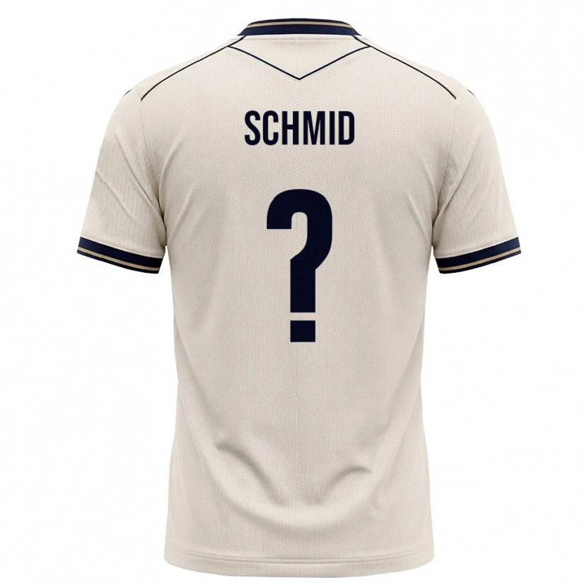 Danxen Herren Juliane Schmid #0 Creme Tiefblau Auswärtstrikot Trikot 2026/27 T-Shirt