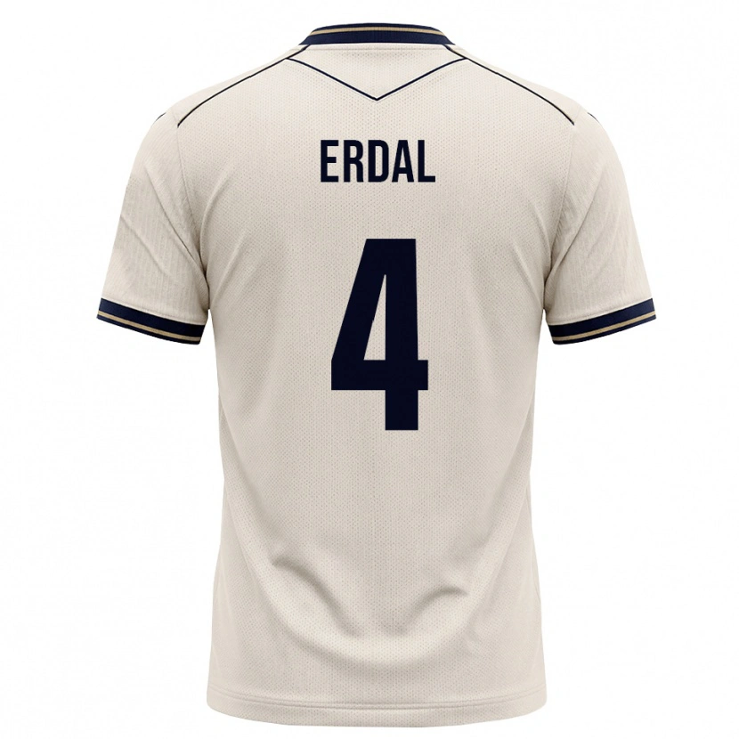 Danxen Herren İzzet Erdal #4 Creme Tiefblau Auswärtstrikot Trikot 2026/27 T-Shirt