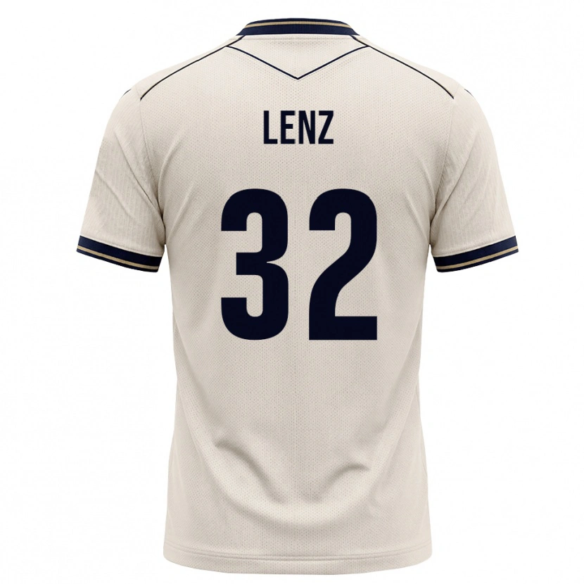 Danxen Herren Cajetan Lenz #32 Creme Tiefblau Auswärtstrikot Trikot 2026/27 T-Shirt