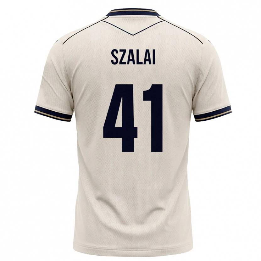 Danxen Herren Attila Szalai #41 Creme Tiefblau Auswärtstrikot Trikot 2026/27 T-Shirt