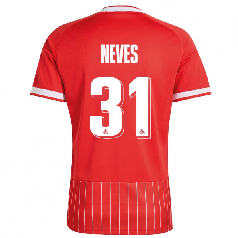 Danxen Herren Gil Neves #31 Rot Weiß Grün Auswärtstrikot Trikot 2026/27 T-Shirt