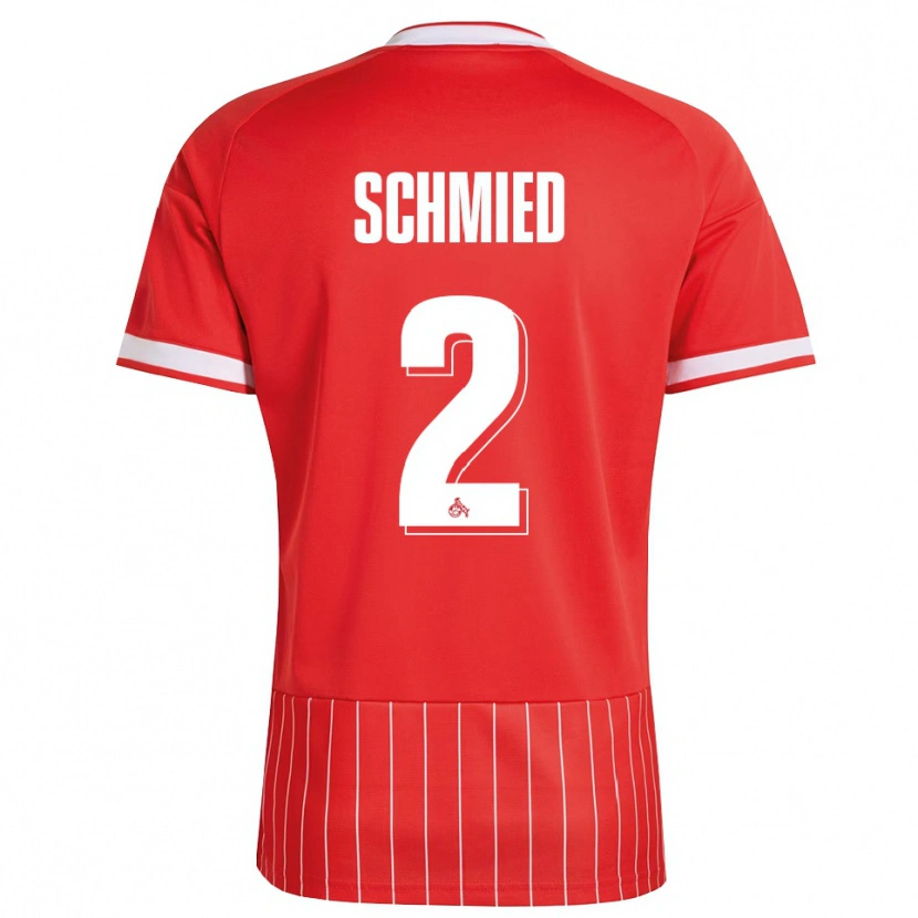 Danxen Herren Joël Schmied #2 Rot Weiß Grün Auswärtstrikot Trikot 2026/27 T-Shirt