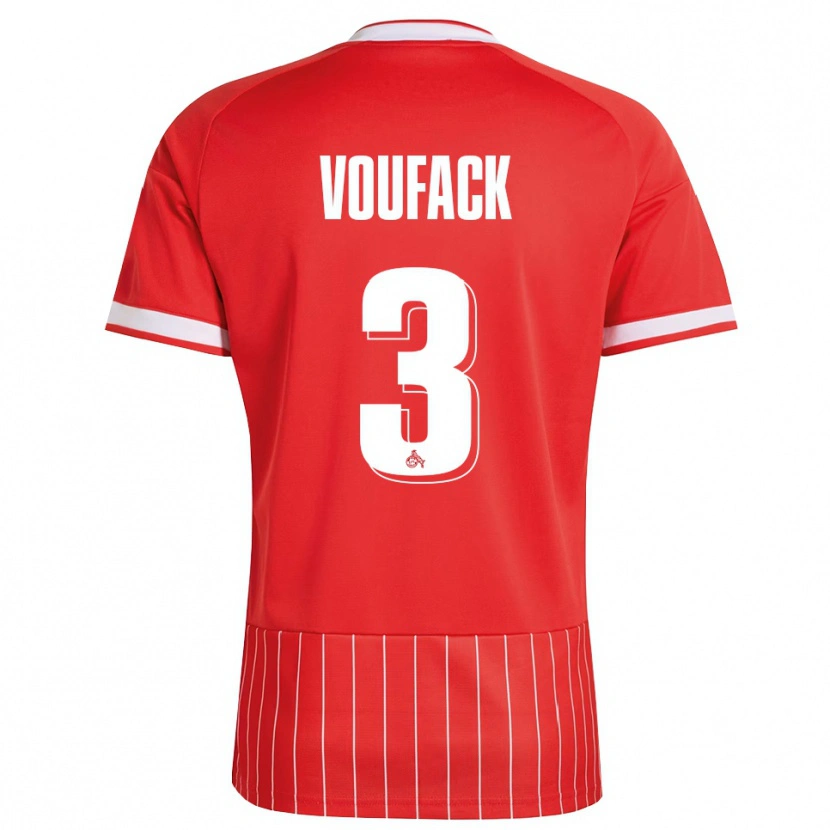 Danxen Herren Lionel Voufack #3 Rot Weiß Grün Auswärtstrikot Trikot 2026/27 T-Shirt