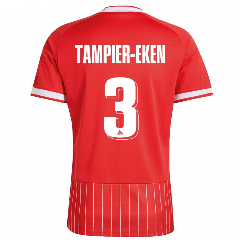 Danxen Herren Pierre Tampier-Eken #3 Rot Weiß Grün Auswärtstrikot Trikot 2026/27 T-Shirt