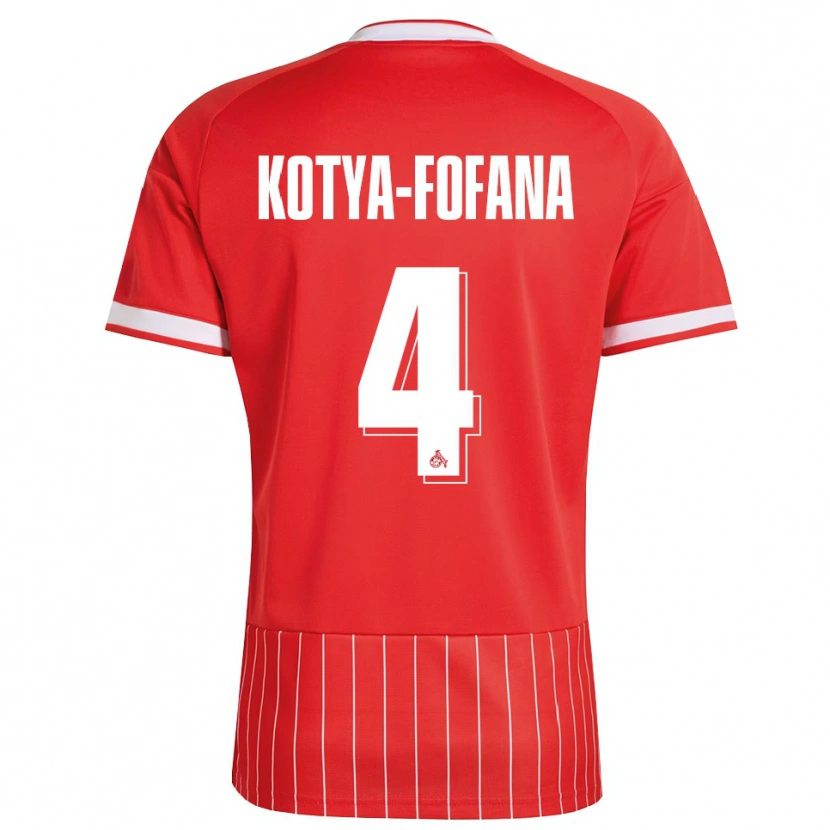 Danxen Herren Assad Kotya-Fofana #4 Rot Weiß Grün Auswärtstrikot Trikot 2026/27 T-Shirt