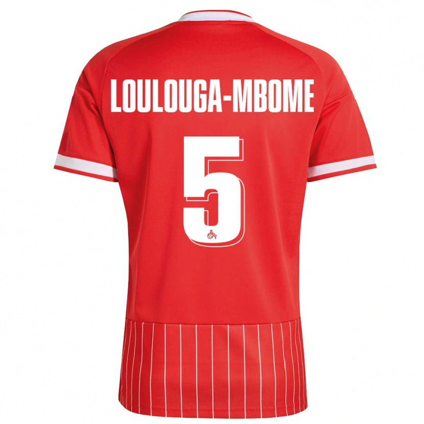 Danxen Herren Pascal Loulouga-Mbome #5 Rot Weiß Grün Auswärtstrikot Trikot 2026/27 T-Shirt