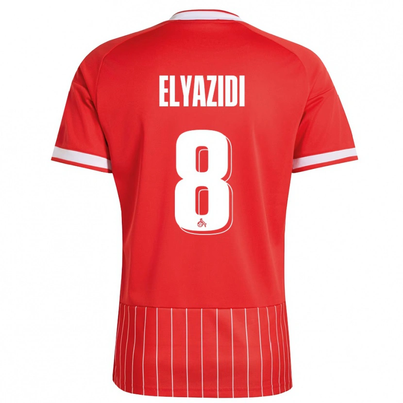 Danxen Herren Ilias Elyazidi #8 Rot Weiß Grün Auswärtstrikot Trikot 2026/27 T-Shirt