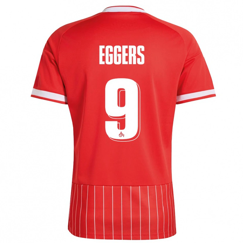 Danxen Herren Milian Eggers #9 Rot Weiß Grün Auswärtstrikot Trikot 2026/27 T-Shirt