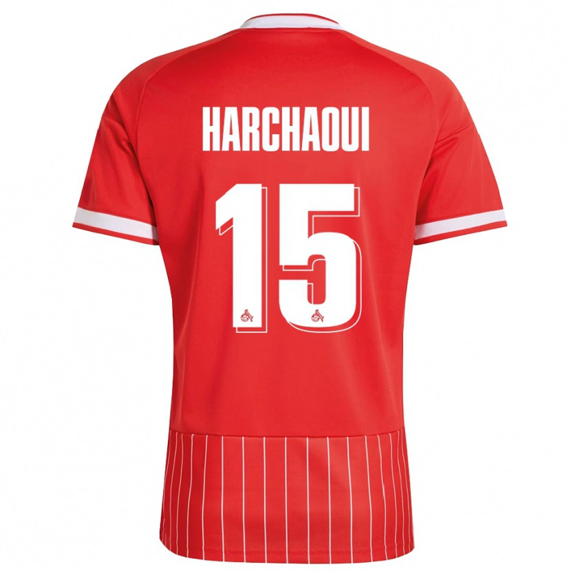 Danxen Herren Fayssal Harchaoui #15 Rot Weiß Grün Auswärtstrikot Trikot 2026/27 T-Shirt