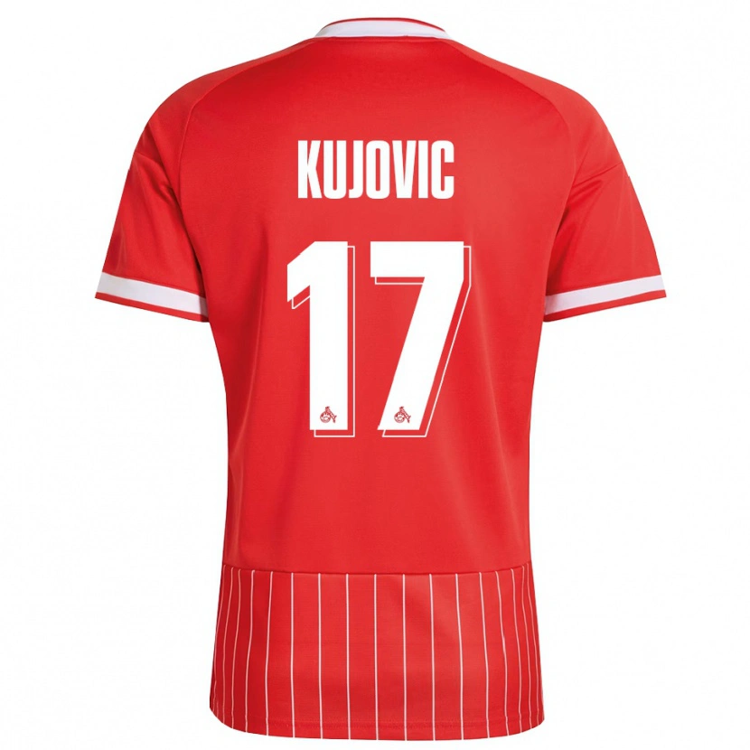 Danxen Herren Emin Kujovic #17 Rot Weiß Grün Auswärtstrikot Trikot 2026/27 T-Shirt