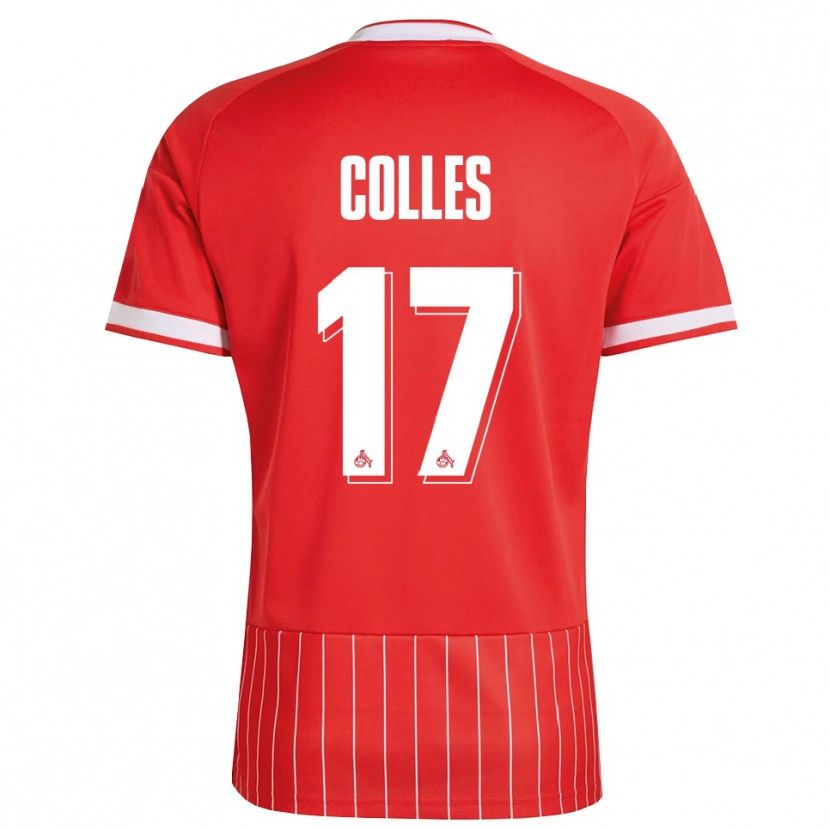 Danxen Herren Jan Colles #17 Rot Weiß Grün Auswärtstrikot Trikot 2026/27 T-Shirt