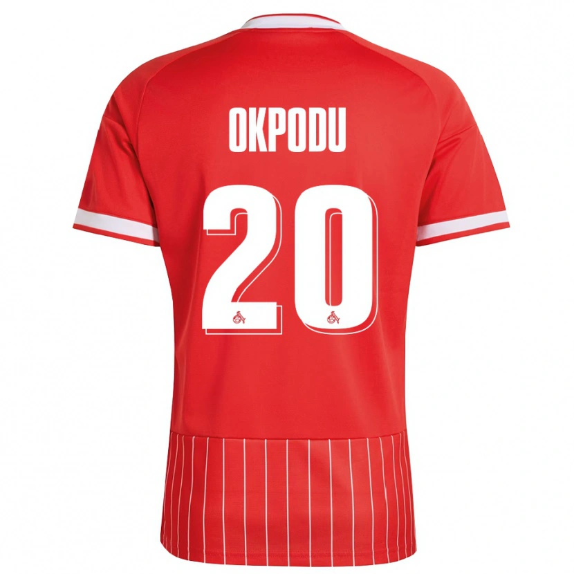 Danxen Herren David Okpodu #20 Rot Weiß Grün Auswärtstrikot Trikot 2026/27 T-Shirt