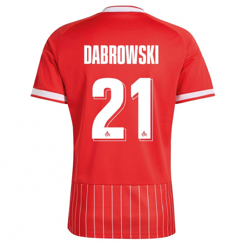 Danxen Herren Luc Dabrowski #21 Rot Weiß Grün Auswärtstrikot Trikot 2026/27 T-Shirt