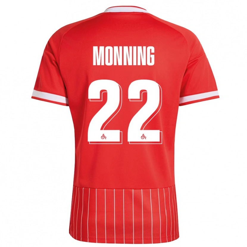 Danxen Herren Marlon Monning #22 Rot Weiß Grün Auswärtstrikot Trikot 2026/27 T-Shirt