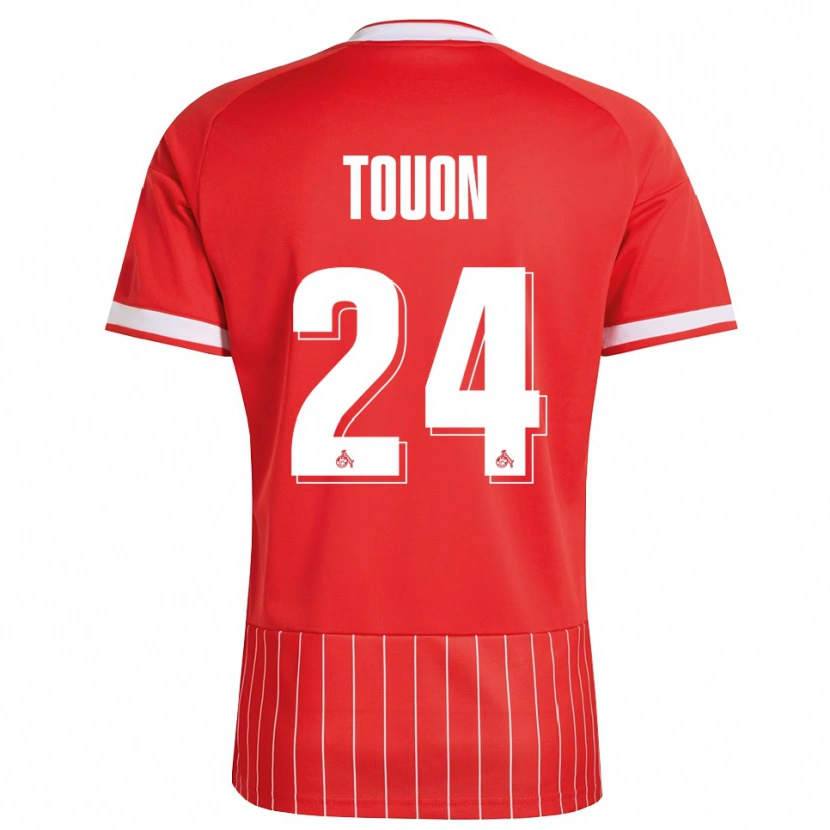 Danxen Herren Ella Touon #24 Rot Weiß Grün Auswärtstrikot Trikot 2026/27 T-Shirt