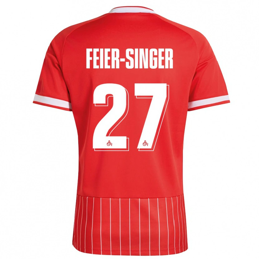Danxen Herren Laura Feier-Singer #27 Rot Weiß Grün Auswärtstrikot Trikot 2026/27 T-Shirt