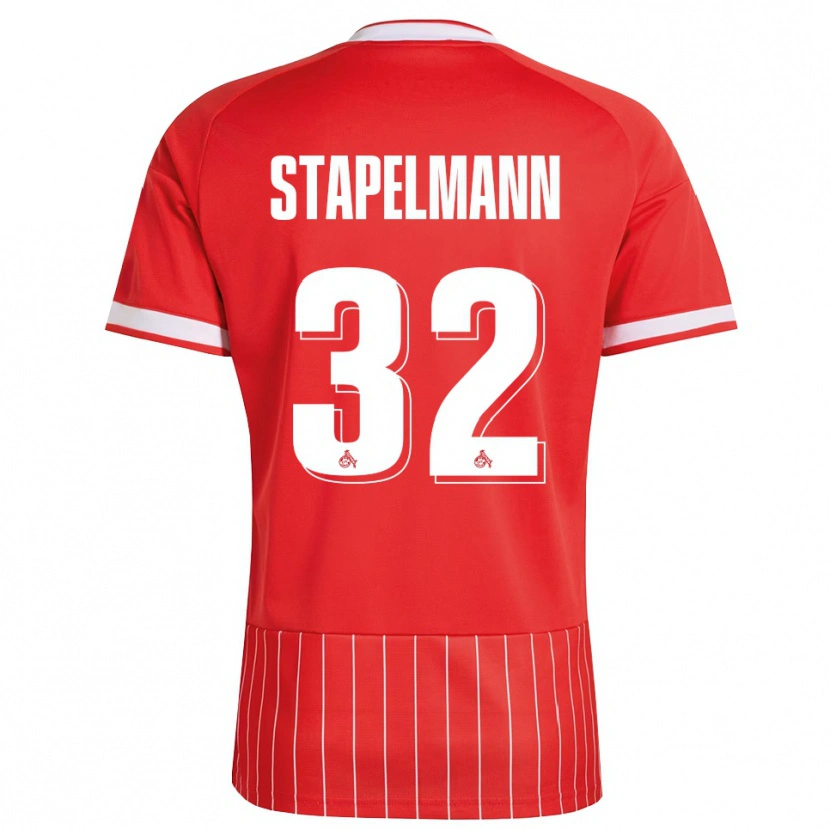 Danxen Herren Luis Stapelmann #32 Rot Weiß Grün Auswärtstrikot Trikot 2026/27 T-Shirt