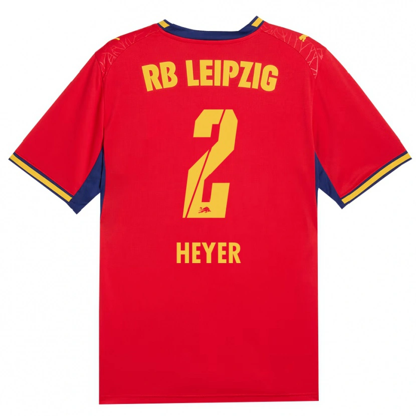 Danxen Herren Friedrich Heyer #2 Rot Gelb Königsblau Auswärtstrikot Trikot 2026/27 T-Shirt
