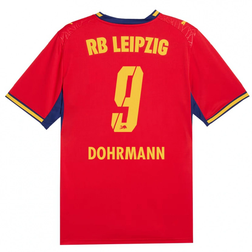 Danxen Herren Paul Dohrmann #9 Rot Gelb Königsblau Auswärtstrikot Trikot 2026/27 T-Shirt