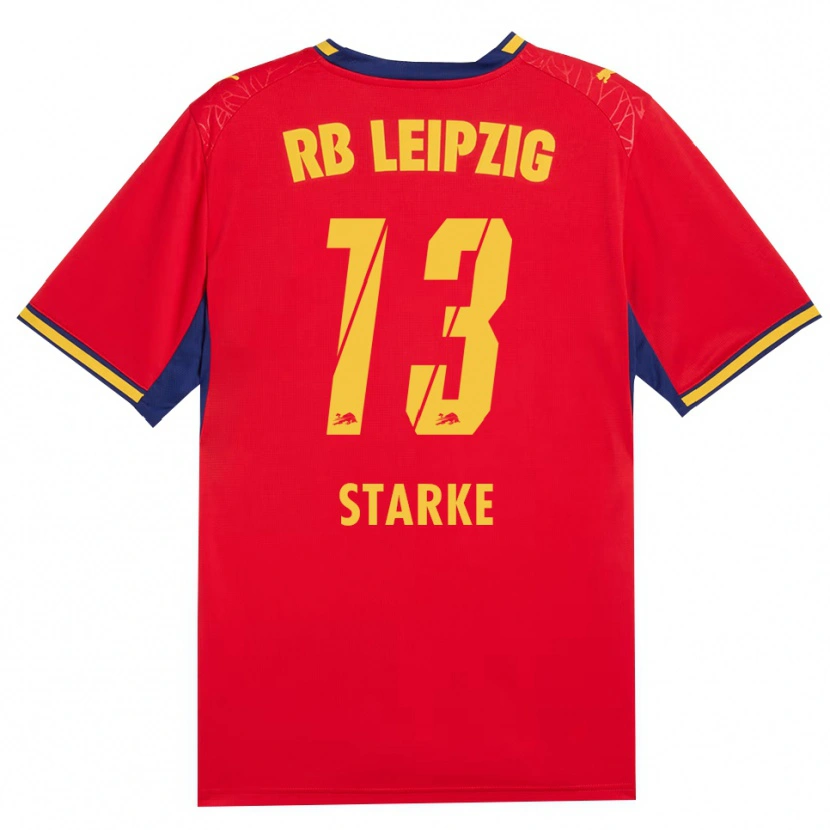 Danxen Herren Sandra Starke #13 Rot Gelb Königsblau Auswärtstrikot Trikot 2026/27 T-Shirt