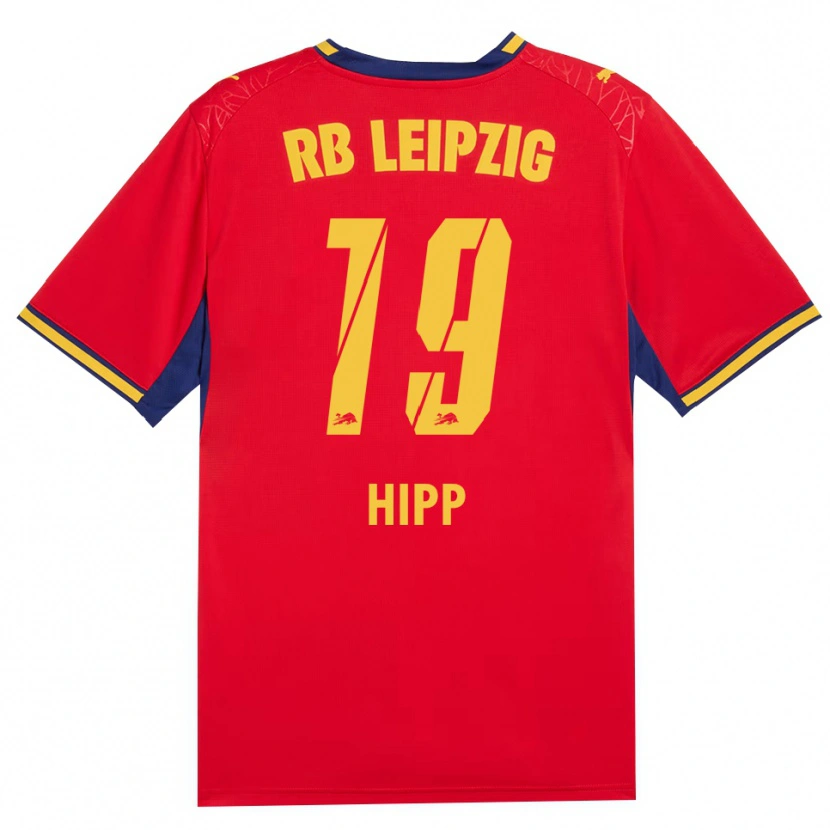 Danxen Herren Jenny Hipp #19 Rot Gelb Königsblau Auswärtstrikot Trikot 2026/27 T-Shirt