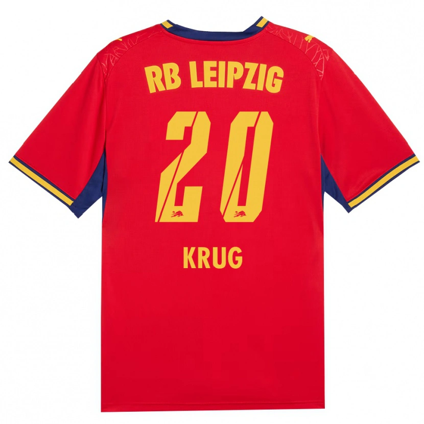 Danxen Herren Victoria Krug #20 Rot Gelb Königsblau Auswärtstrikot Trikot 2026/27 T-Shirt