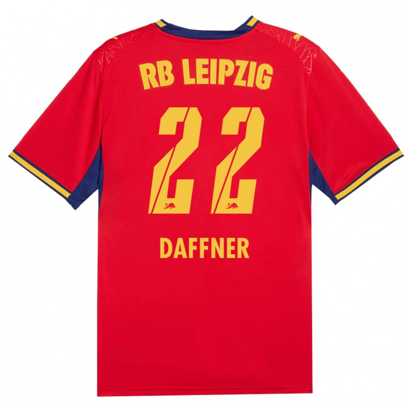 Danxen Herren Felix Daffner #22 Rot Gelb Königsblau Auswärtstrikot Trikot 2026/27 T-Shirt